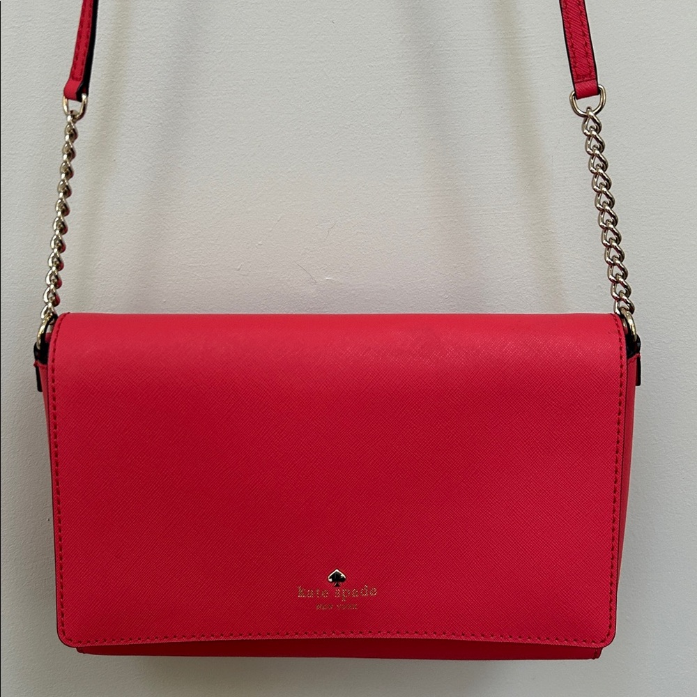 Kate Spade ♠️ Pinkish Red Crossbody Bag